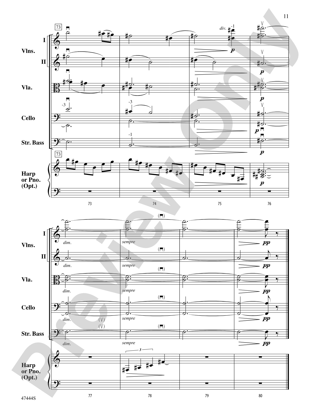 Love Theme: String Orchestra Conductor Score & Parts