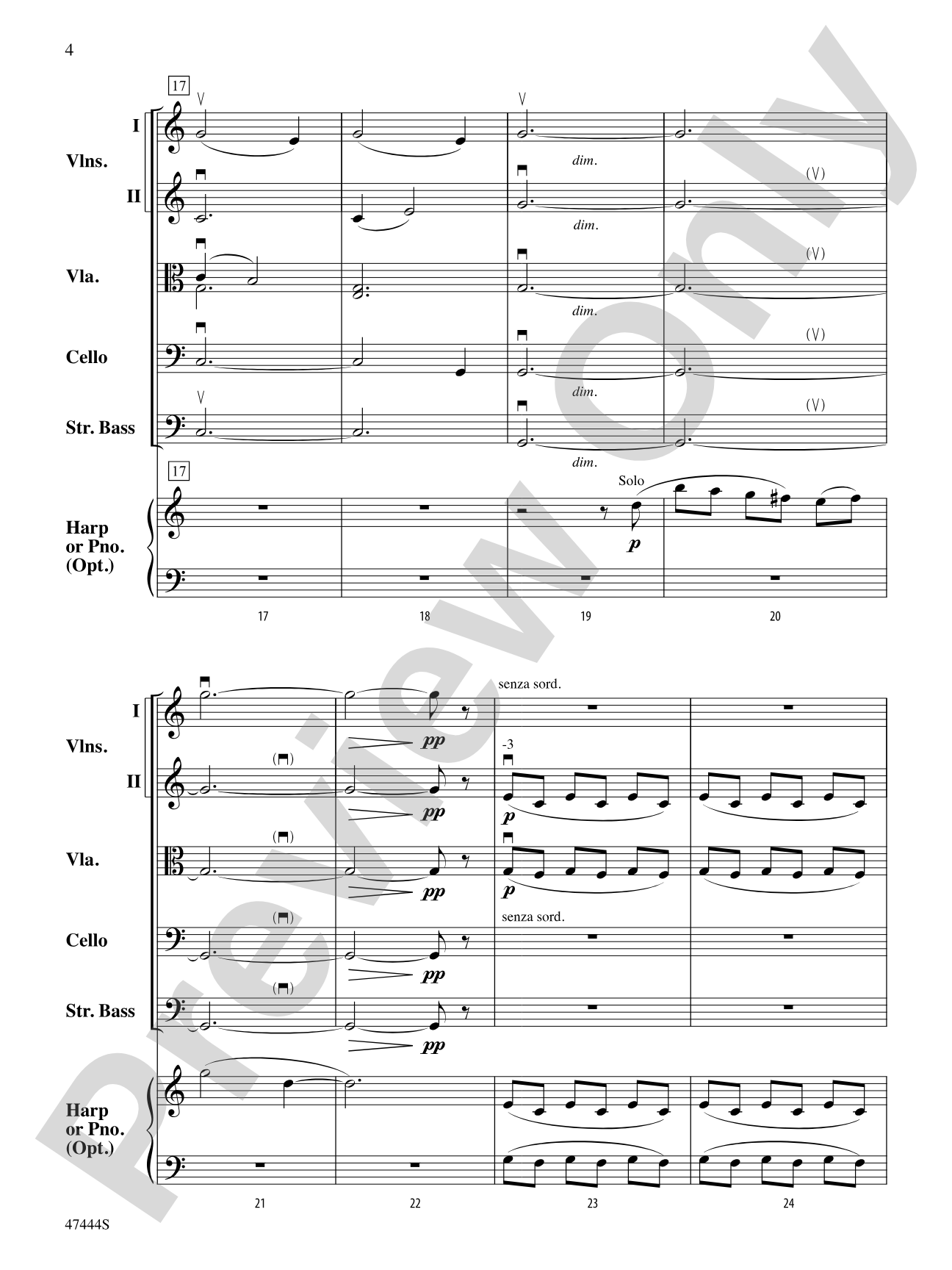 Love Theme: String Orchestra Conductor Score & Parts
