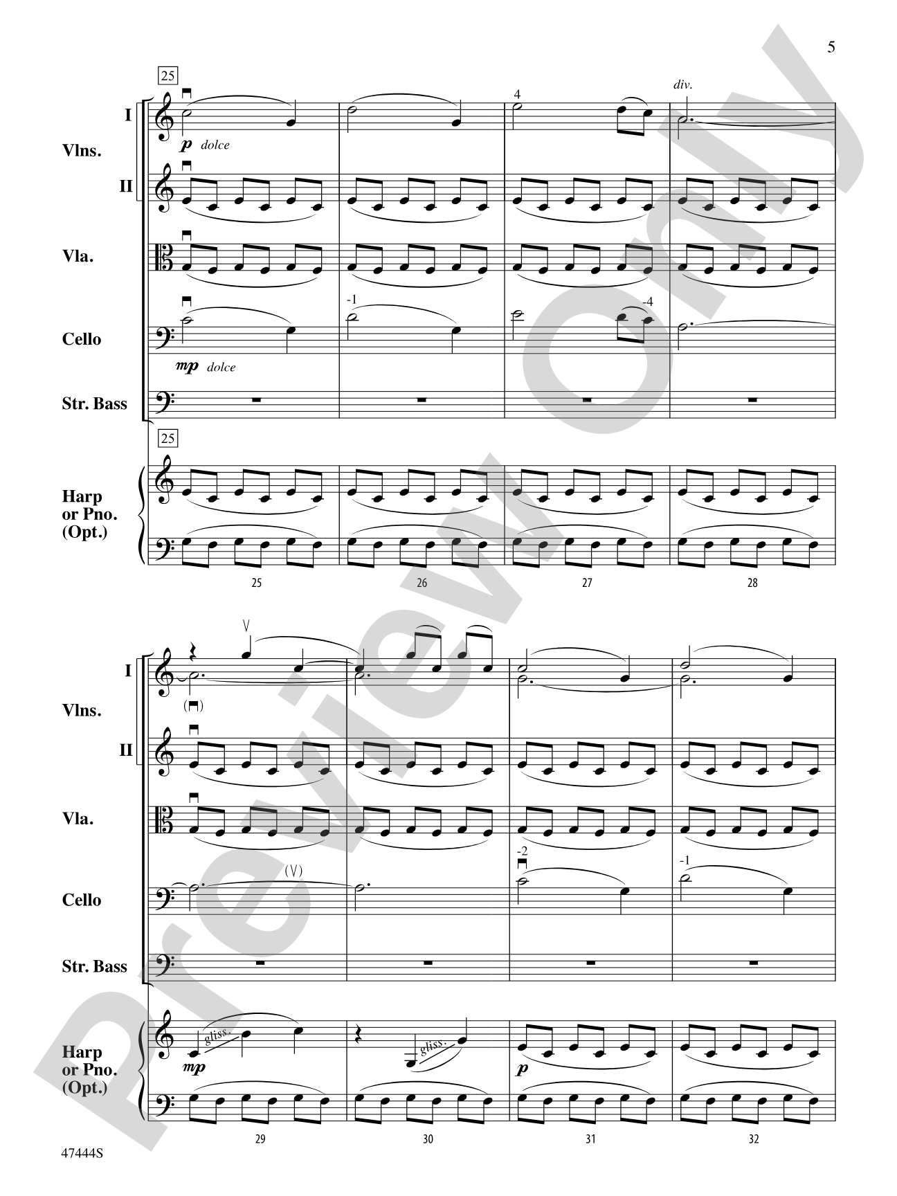 Love Theme: String Orchestra Conductor Score & Parts