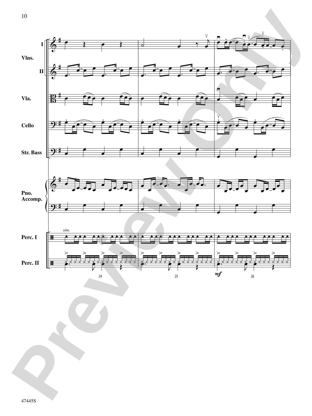 Smallfoot: String Orchestra Conductor Score & Parts
