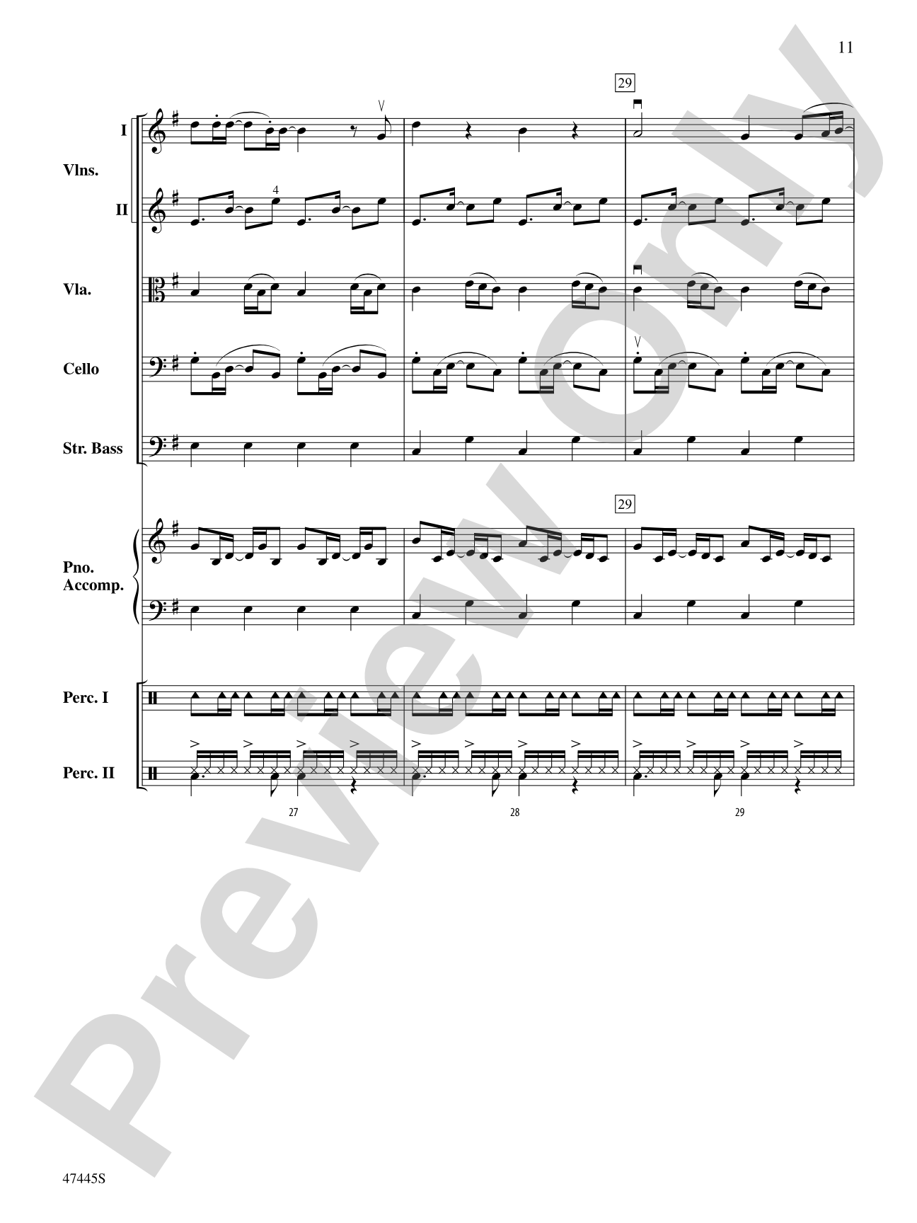 Smallfoot: String Orchestra Conductor Score & Parts