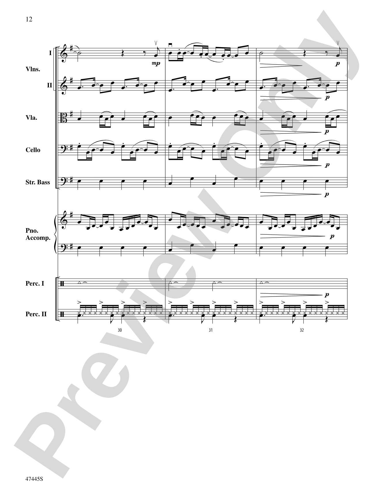 Smallfoot: String Orchestra Conductor Score & Parts