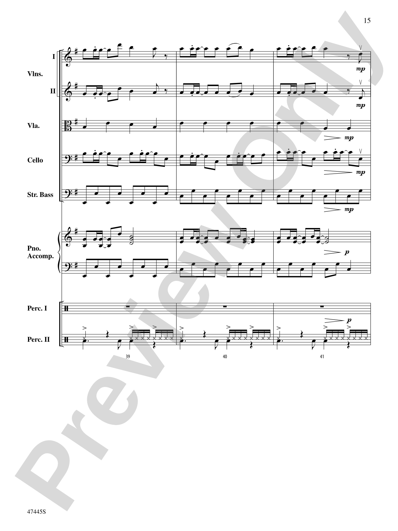 Smallfoot: String Orchestra Conductor Score & Parts