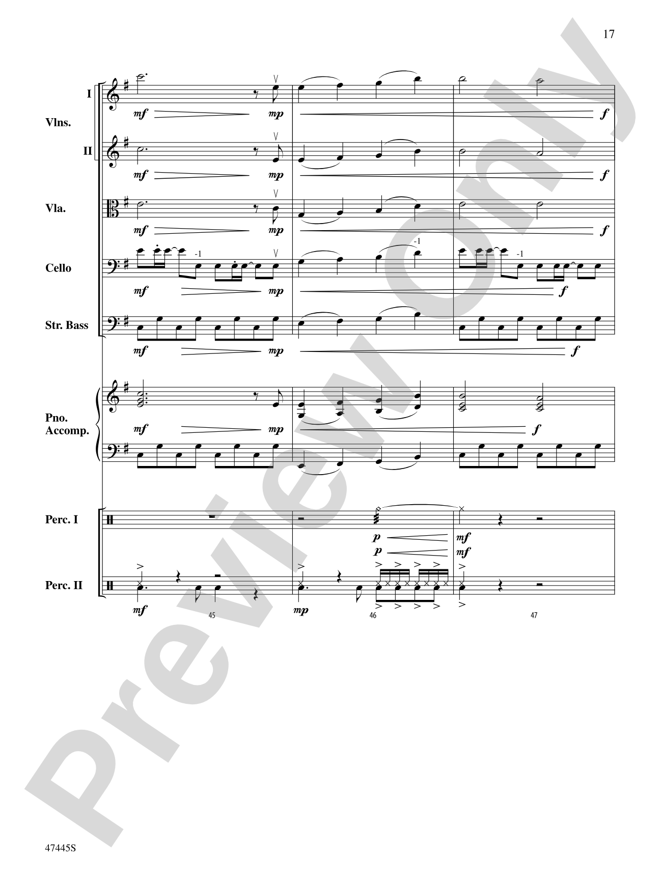 Smallfoot: String Orchestra Conductor Score & Parts