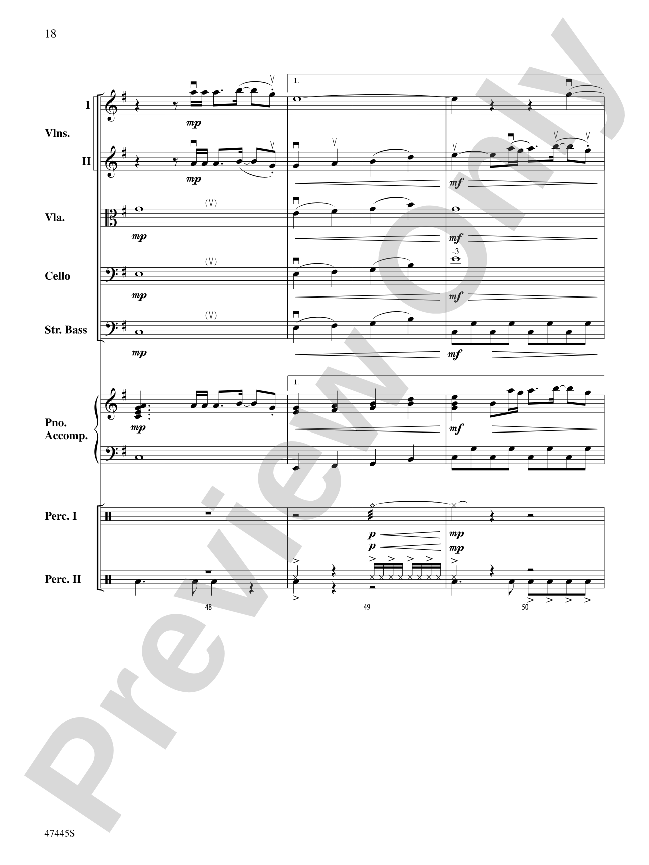 Smallfoot: String Orchestra Conductor Score & Parts