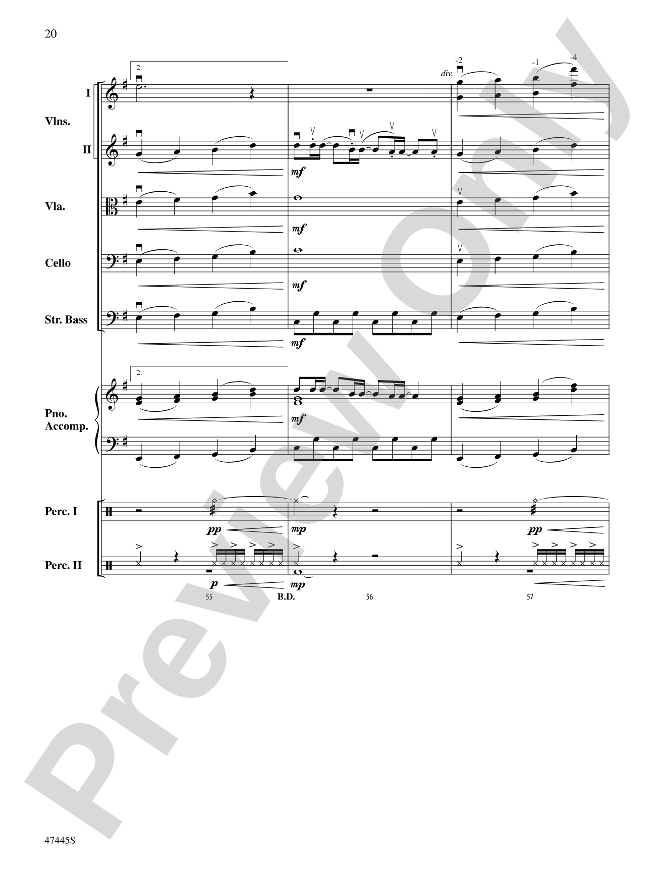 Smallfoot: String Orchestra Conductor Score & Parts
