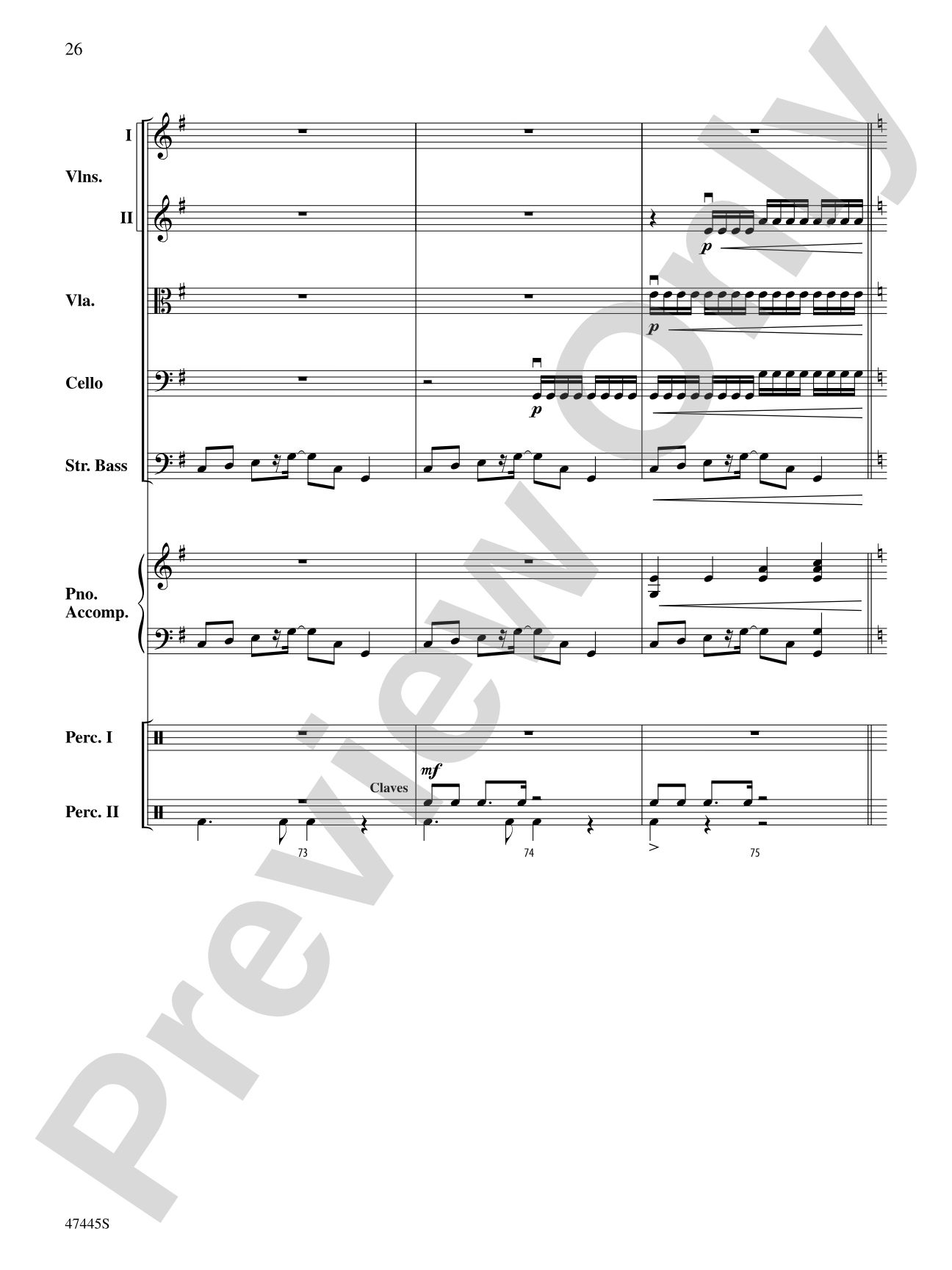 Smallfoot: String Orchestra Conductor Score & Parts
