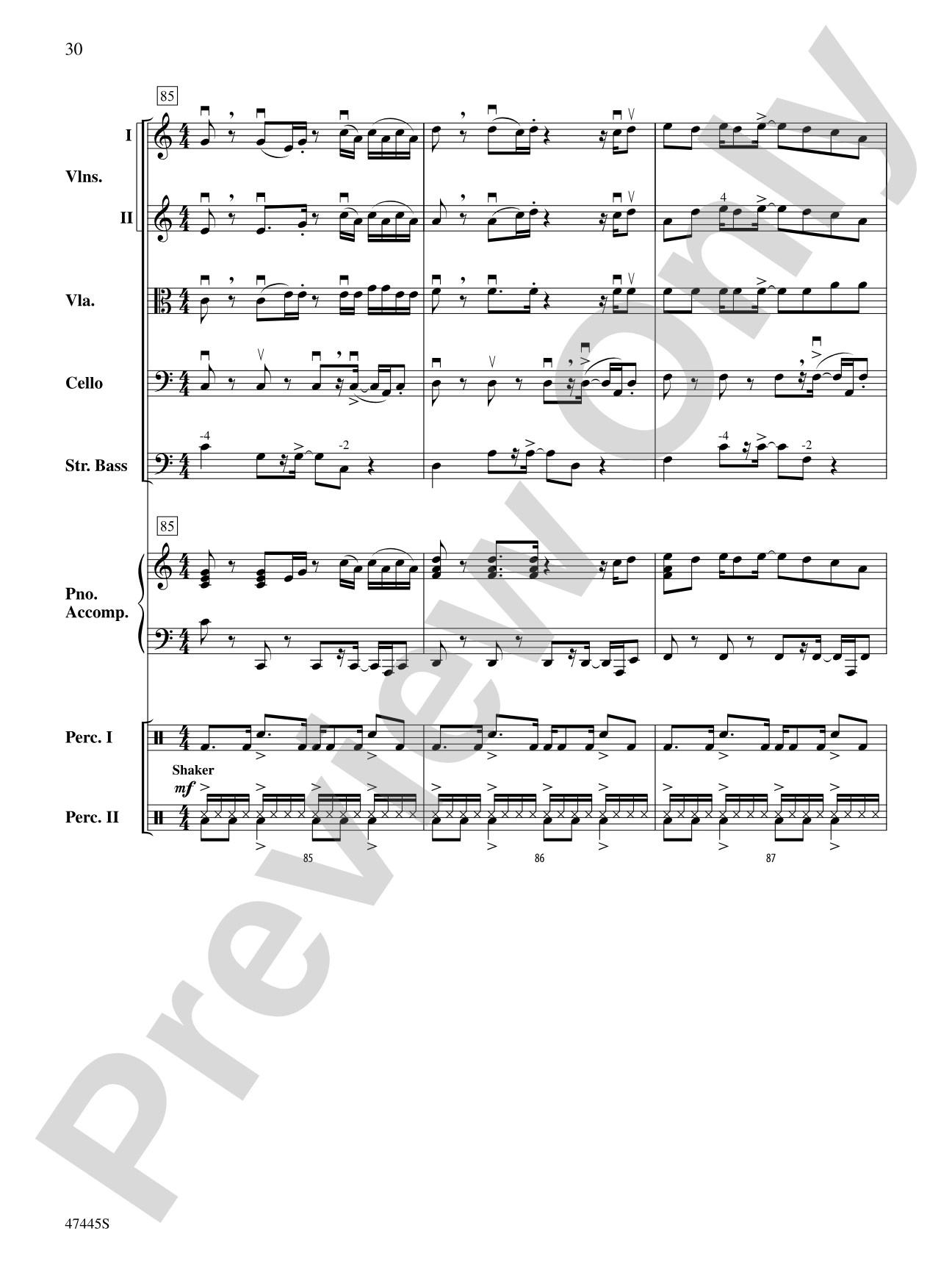 Smallfoot: String Orchestra Conductor Score & Parts