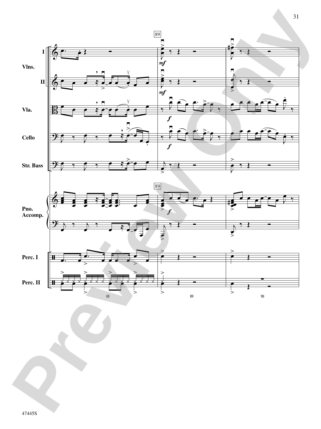 Smallfoot: String Orchestra Conductor Score & Parts