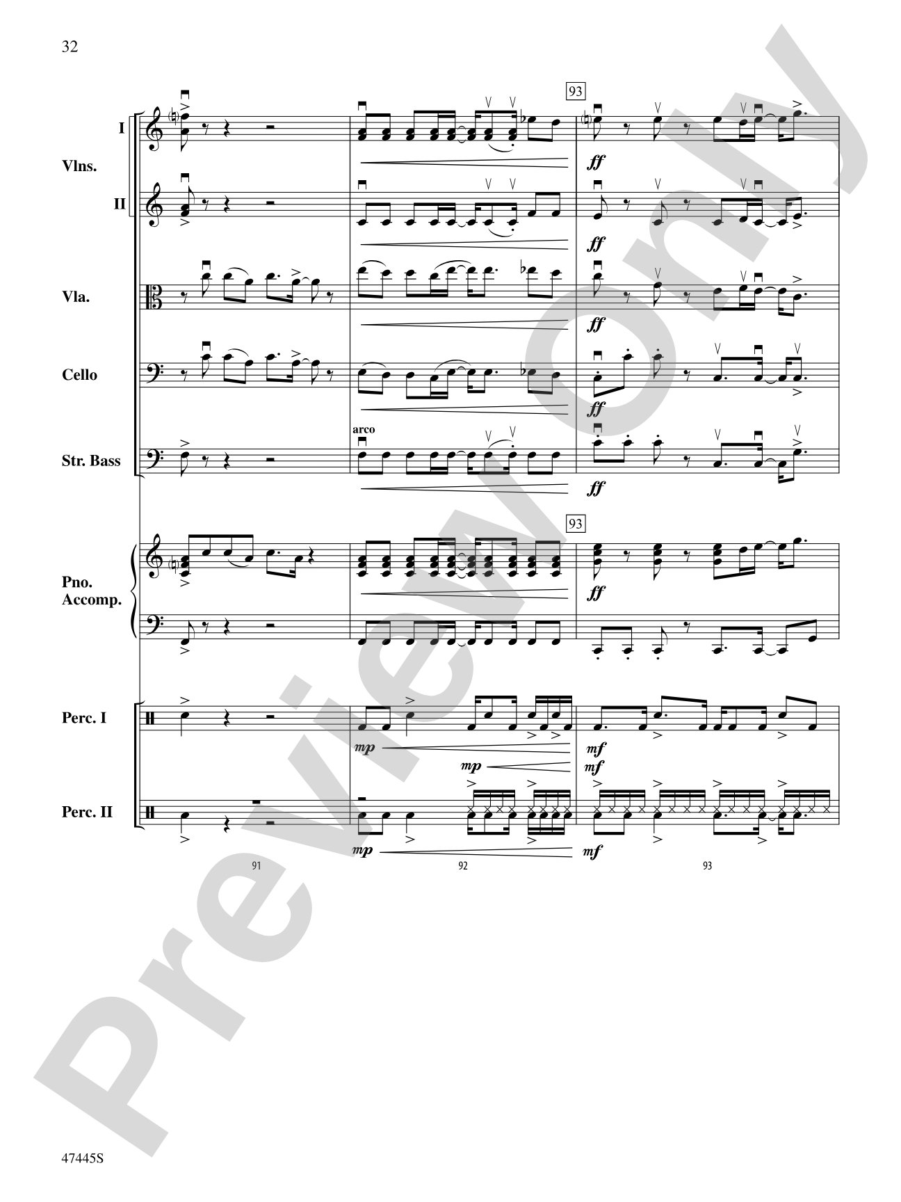 Smallfoot: String Orchestra Conductor Score & Parts