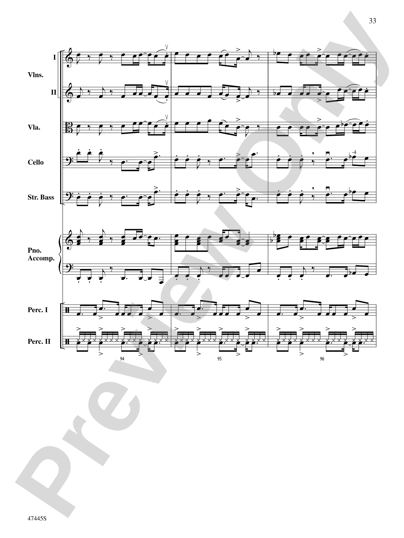 Smallfoot: String Orchestra Conductor Score & Parts