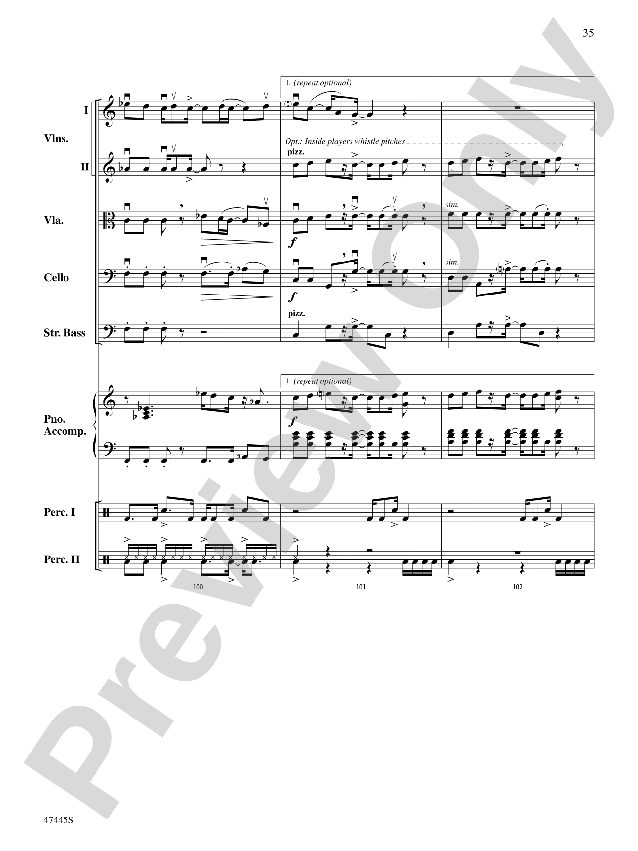 Smallfoot: String Orchestra Conductor Score & Parts