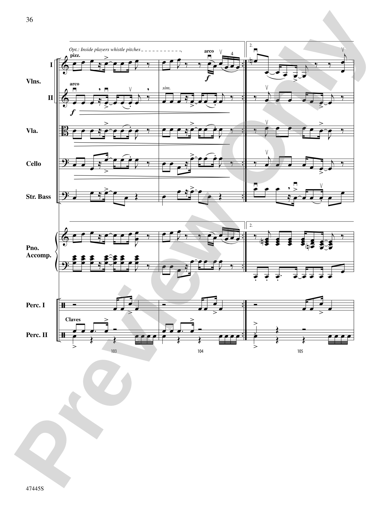 Smallfoot: String Orchestra Conductor Score & Parts
