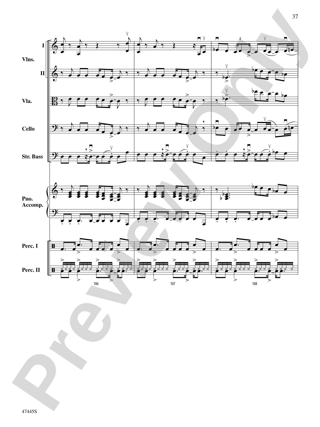 Smallfoot: String Orchestra Conductor Score & Parts