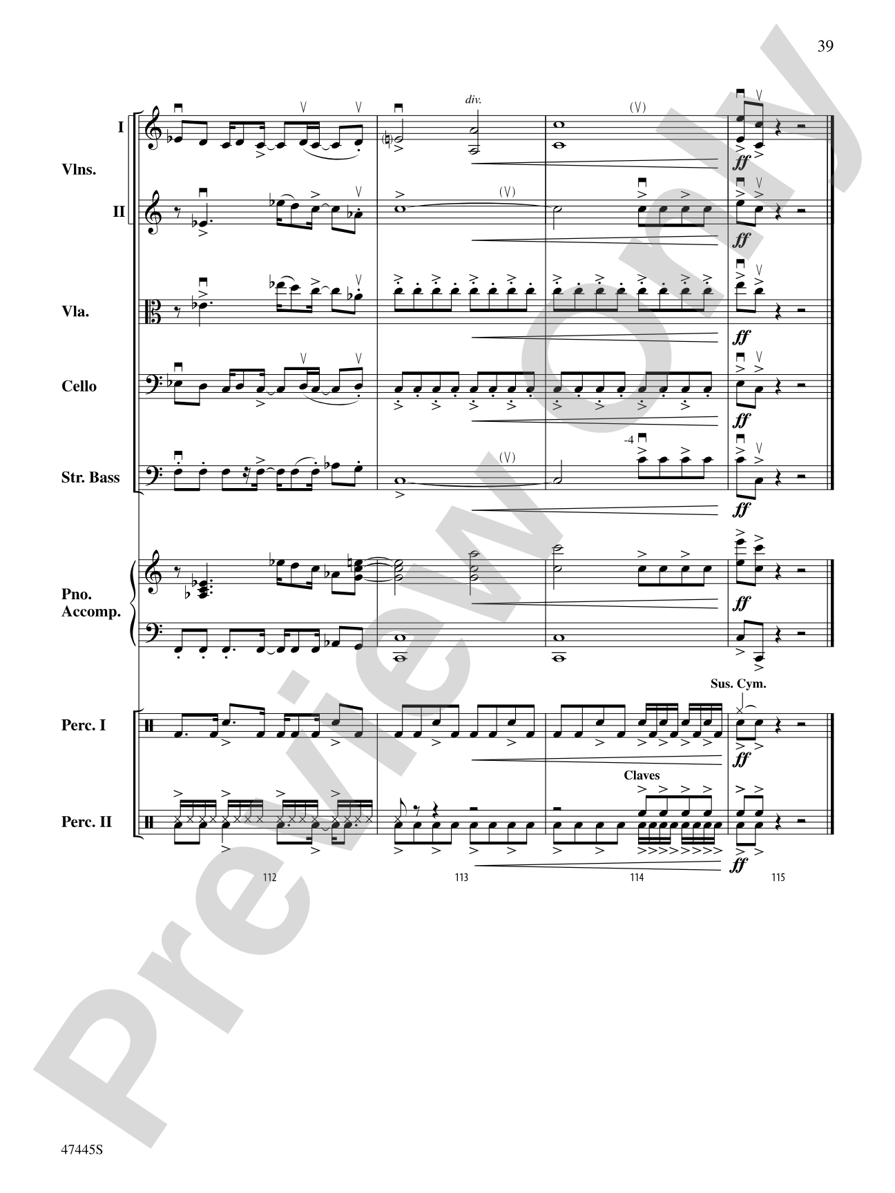 Smallfoot: String Orchestra Conductor Score & Parts