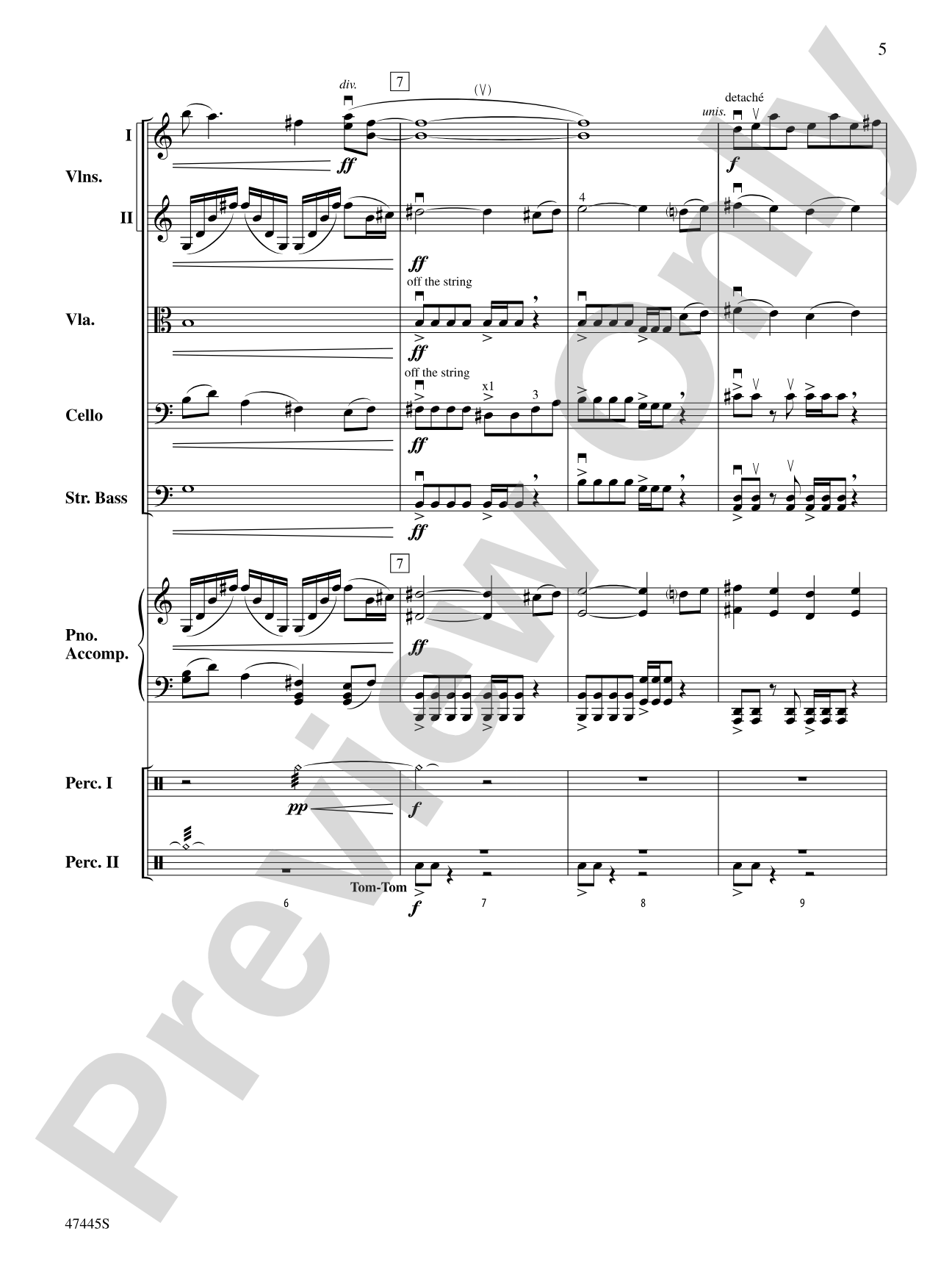 Smallfoot: String Orchestra Conductor Score & Parts