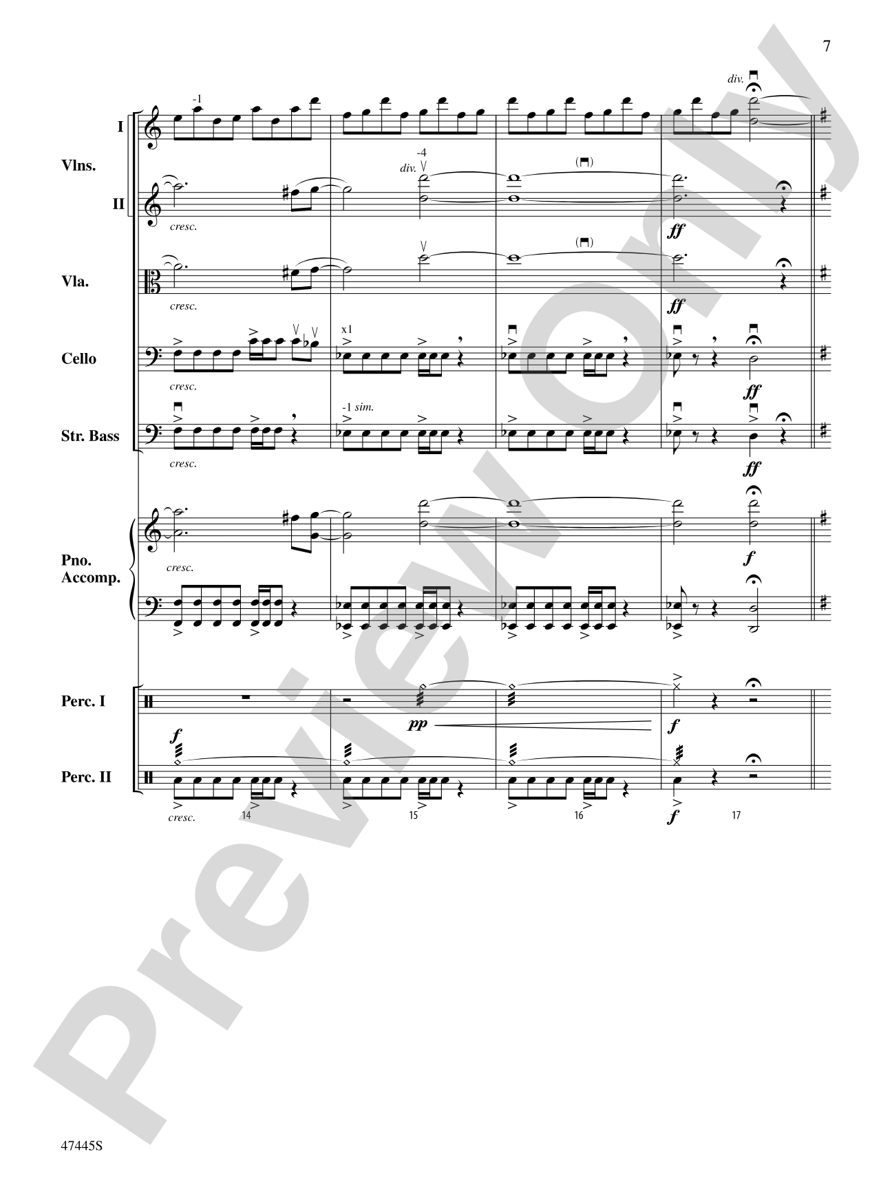 Smallfoot: String Orchestra Conductor Score & Parts