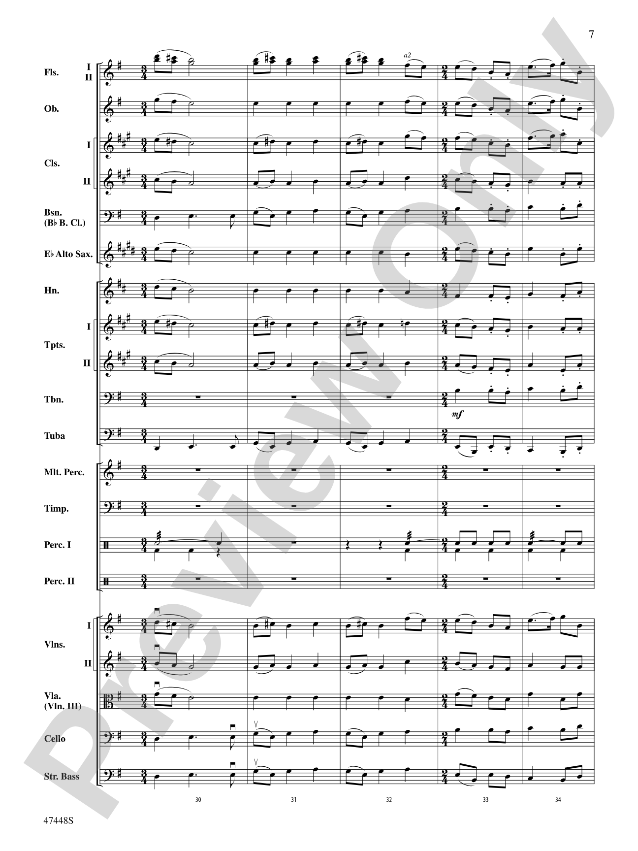 I'm Seventeen Come Sunday: Full Orchestra Conductor Score & Parts