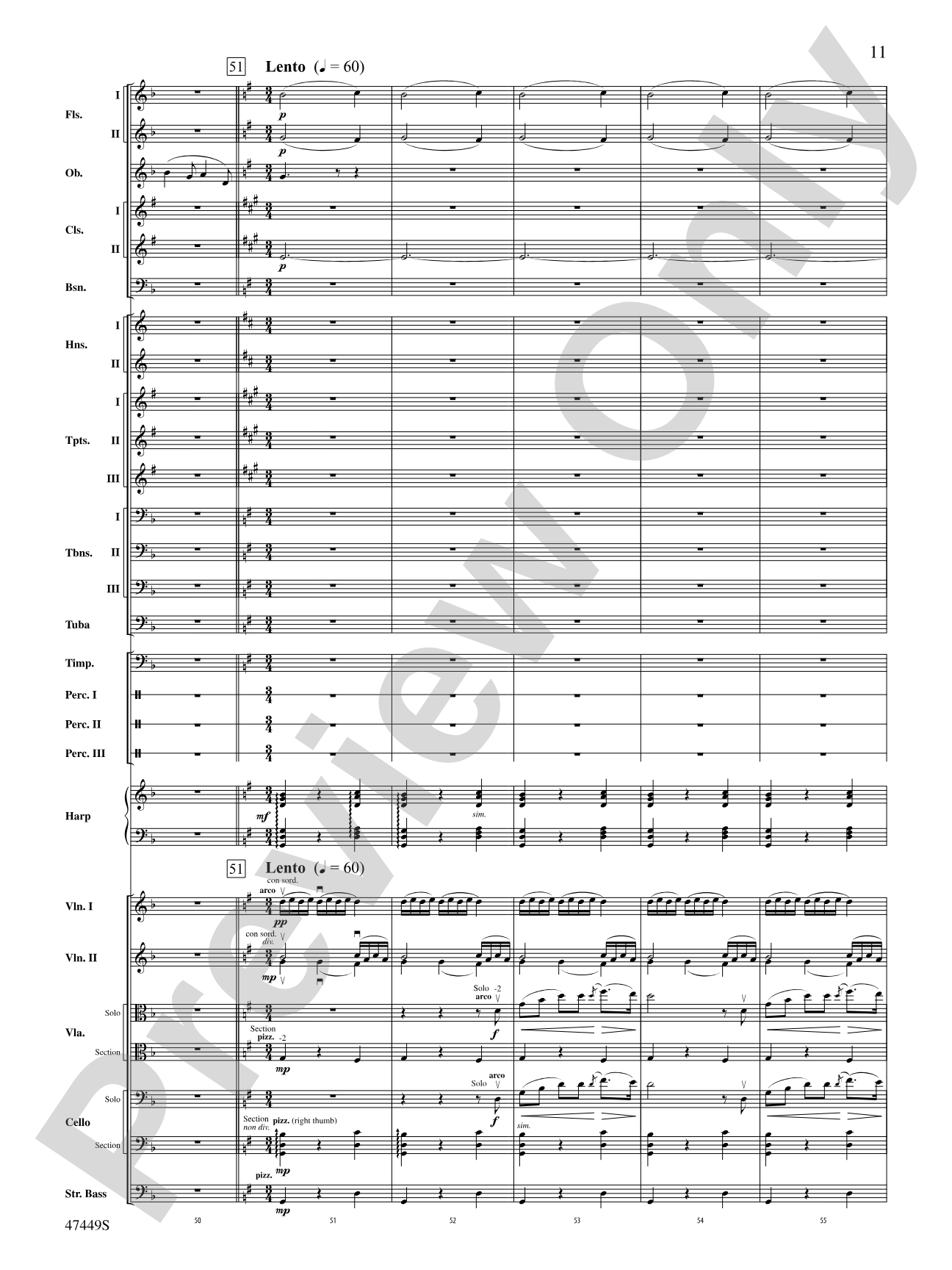 Overture from Orpheus in the Underworld: Full Orchestra Conductor Score & Parts