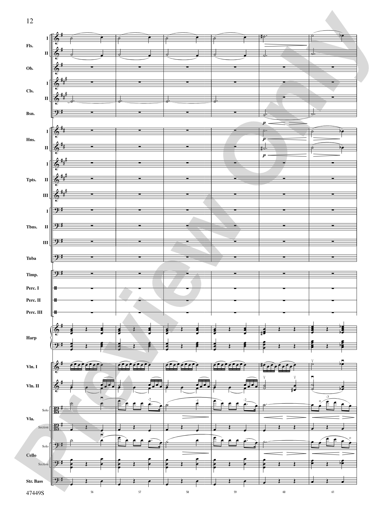 Overture from Orpheus in the Underworld: Full Orchestra Conductor Score & Parts