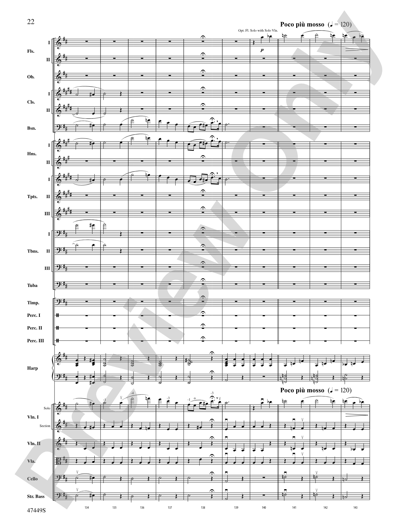 Overture from Orpheus in the Underworld: Full Orchestra Conductor Score & Parts