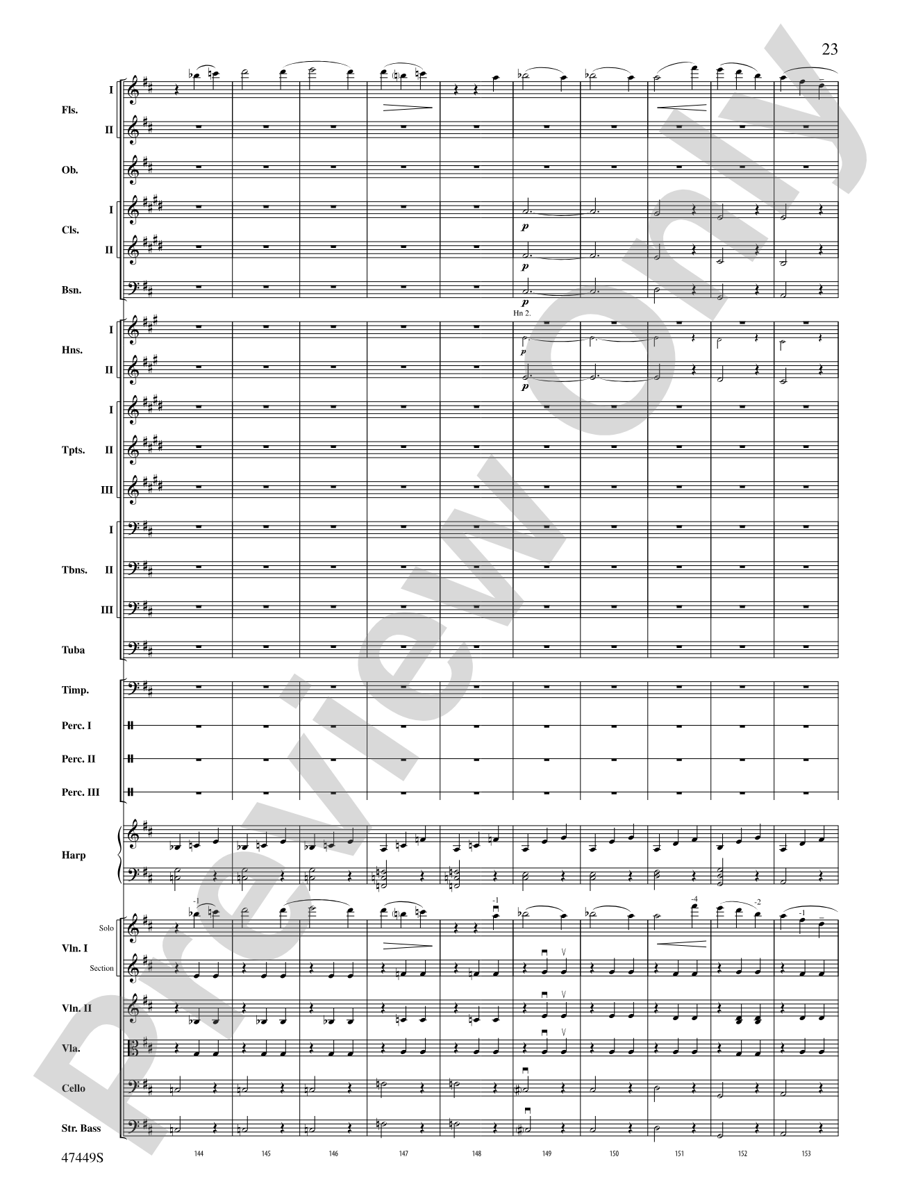 Overture from Orpheus in the Underworld: Full Orchestra Conductor Score & Parts