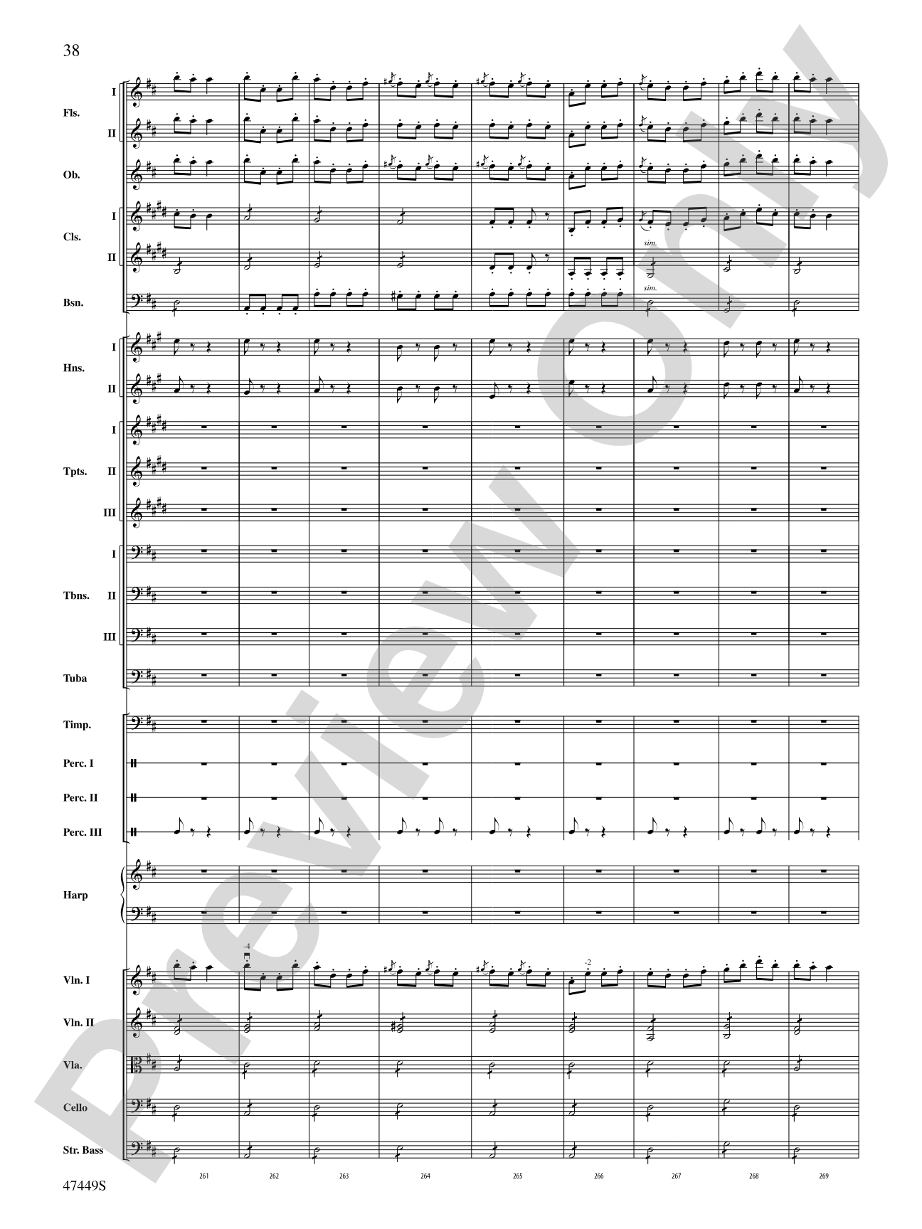 Overture from Orpheus in the Underworld: Full Orchestra Conductor Score & Parts