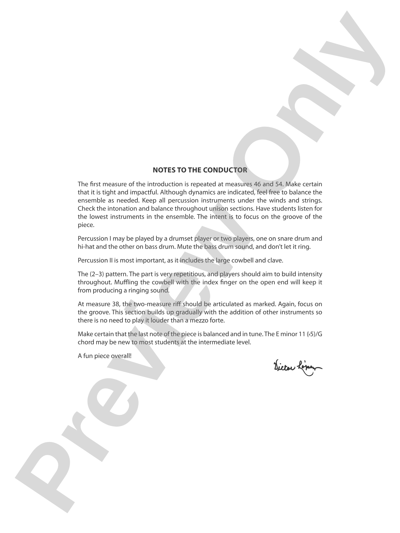 Havana: Full Orchestra Conductor Score & Parts