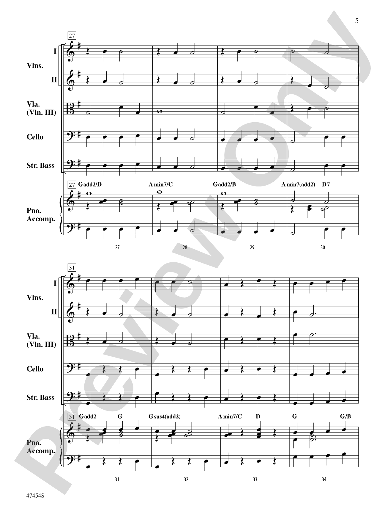 Just Add Music: Score