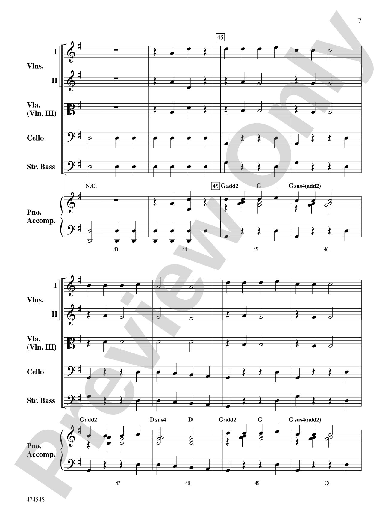 Just Add Music: Score