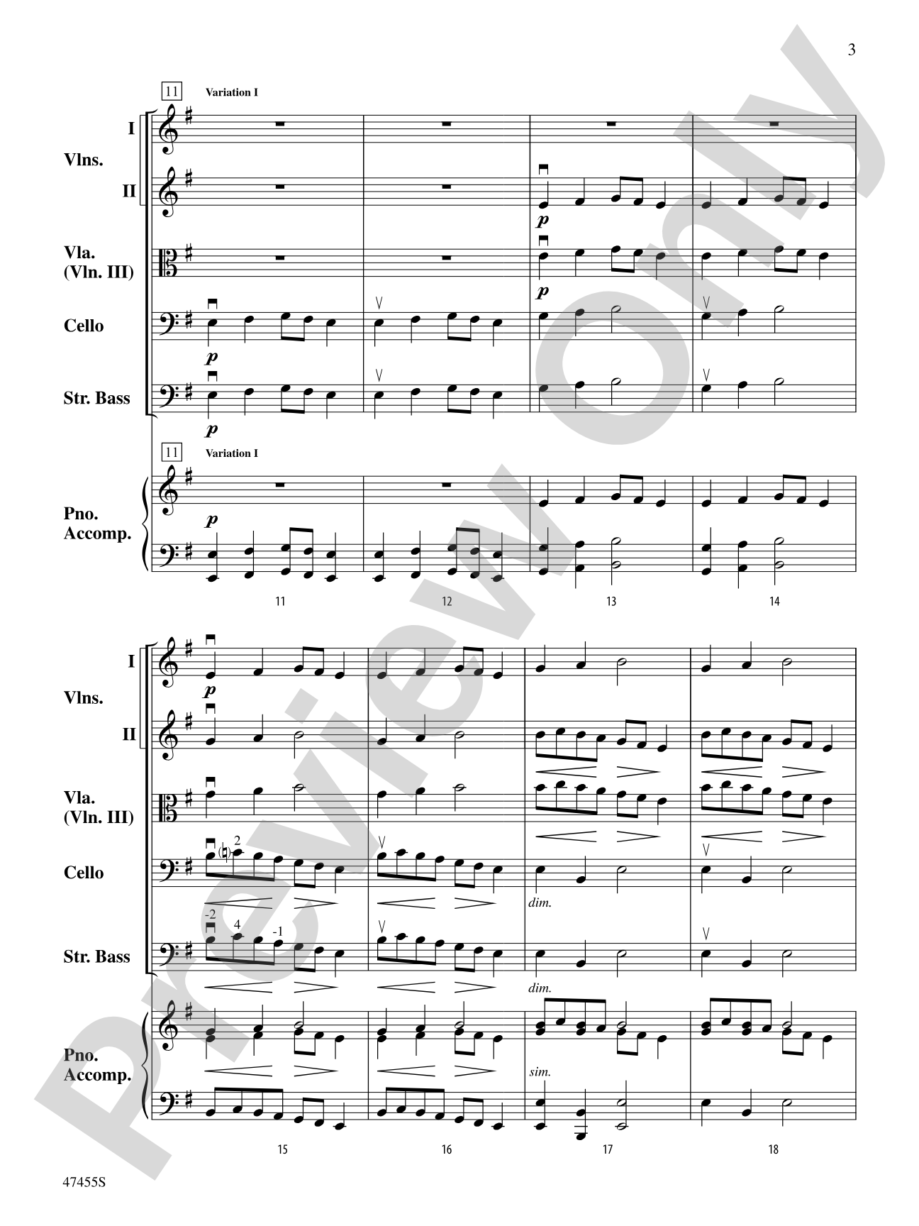 Mahler's Mysterious March: String Orchestra Conductor Score & Parts