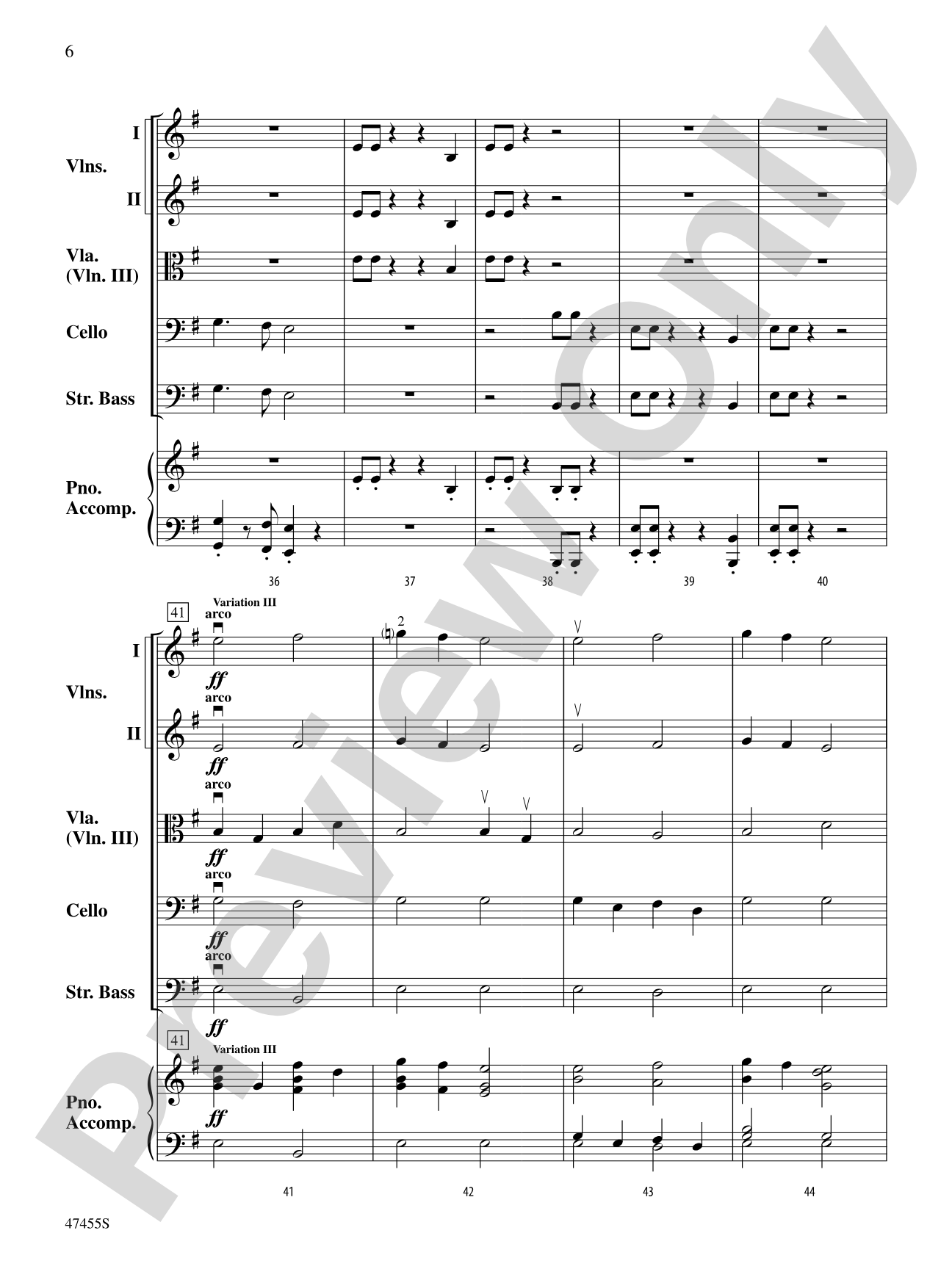 Mahler's Mysterious March: String Orchestra Conductor Score & Parts