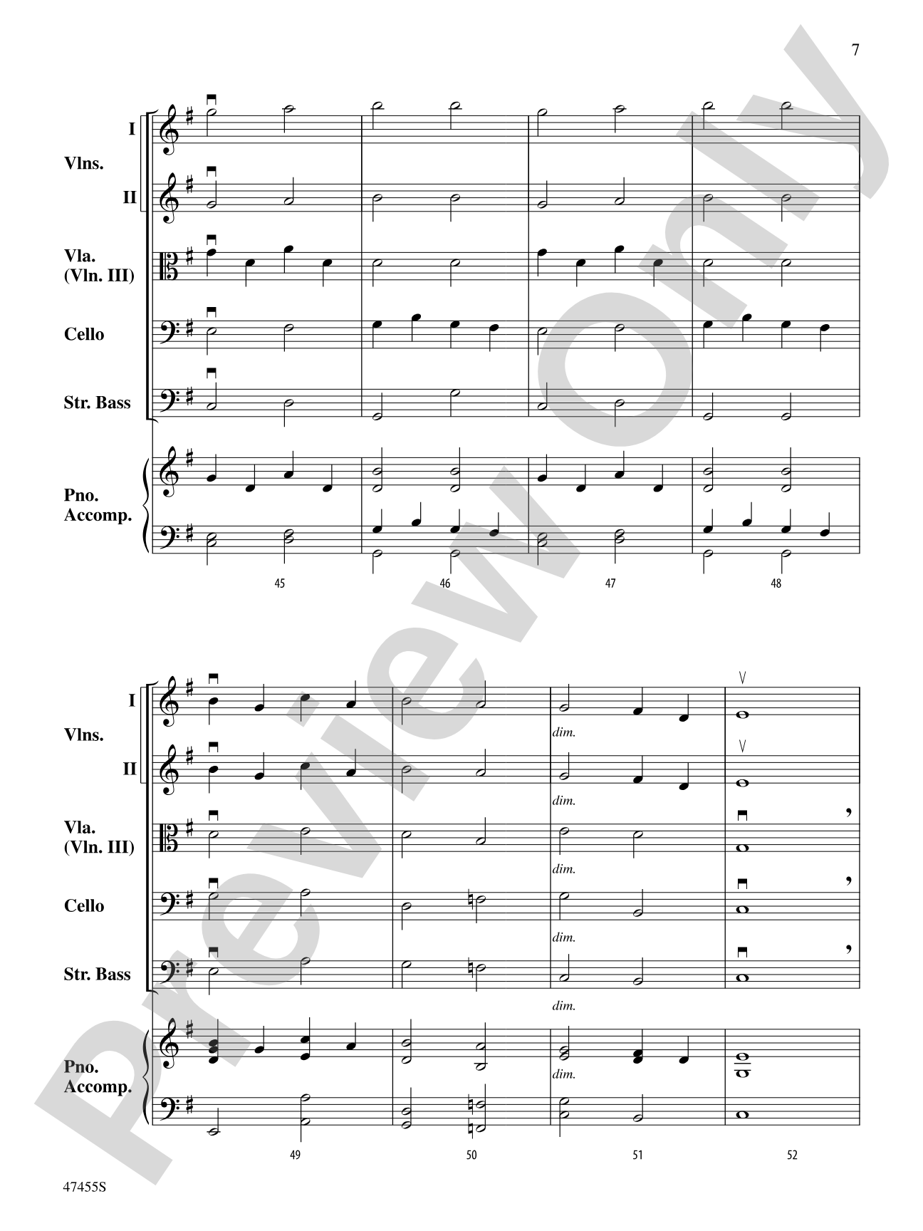 Mahler's Mysterious March: String Orchestra Conductor Score & Parts