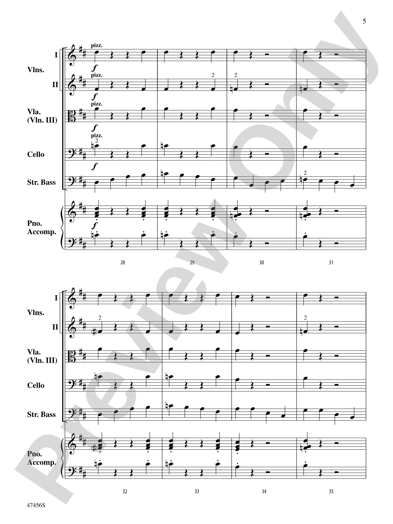 Attack of the Walking Basses: String Orchestra Conductor Score & Parts