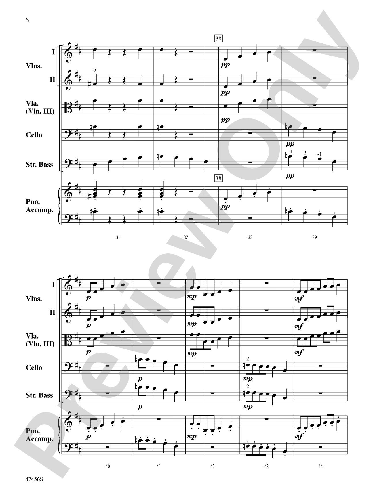 Attack of the Walking Basses: String Orchestra Conductor Score & Parts