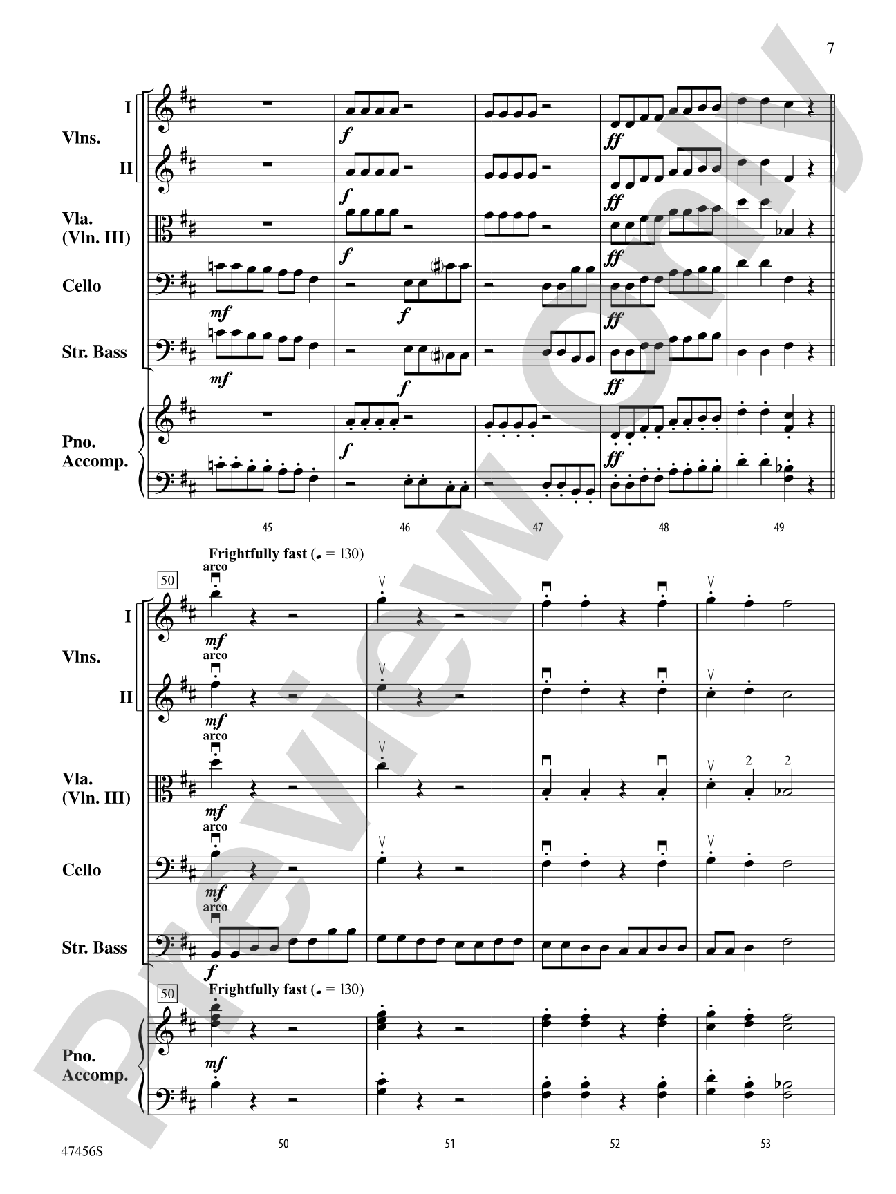 Attack of the Walking Basses: String Orchestra Conductor Score & Parts