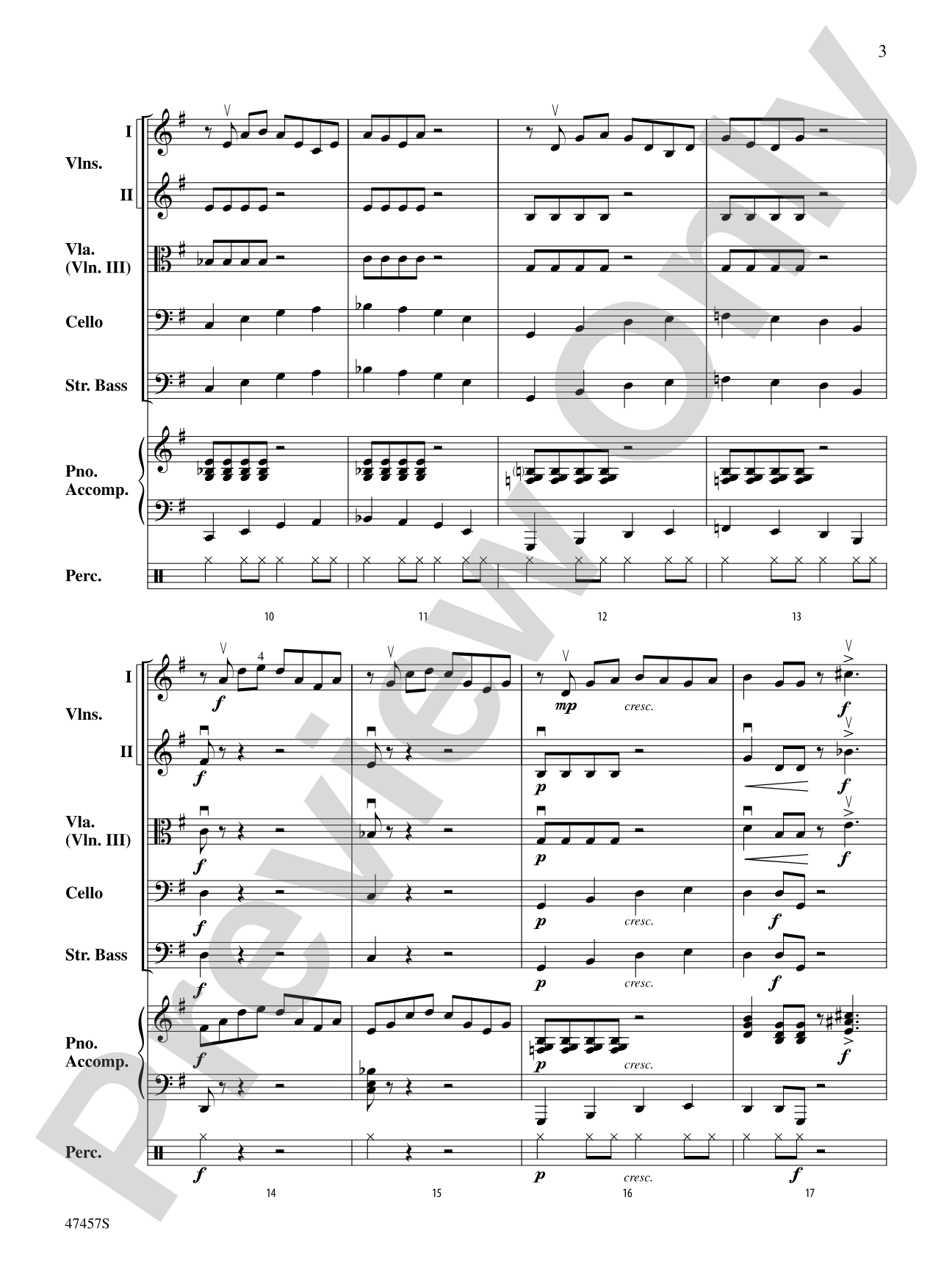 The 1812-Bar Blues: String Orchestra Conductor Score & Parts