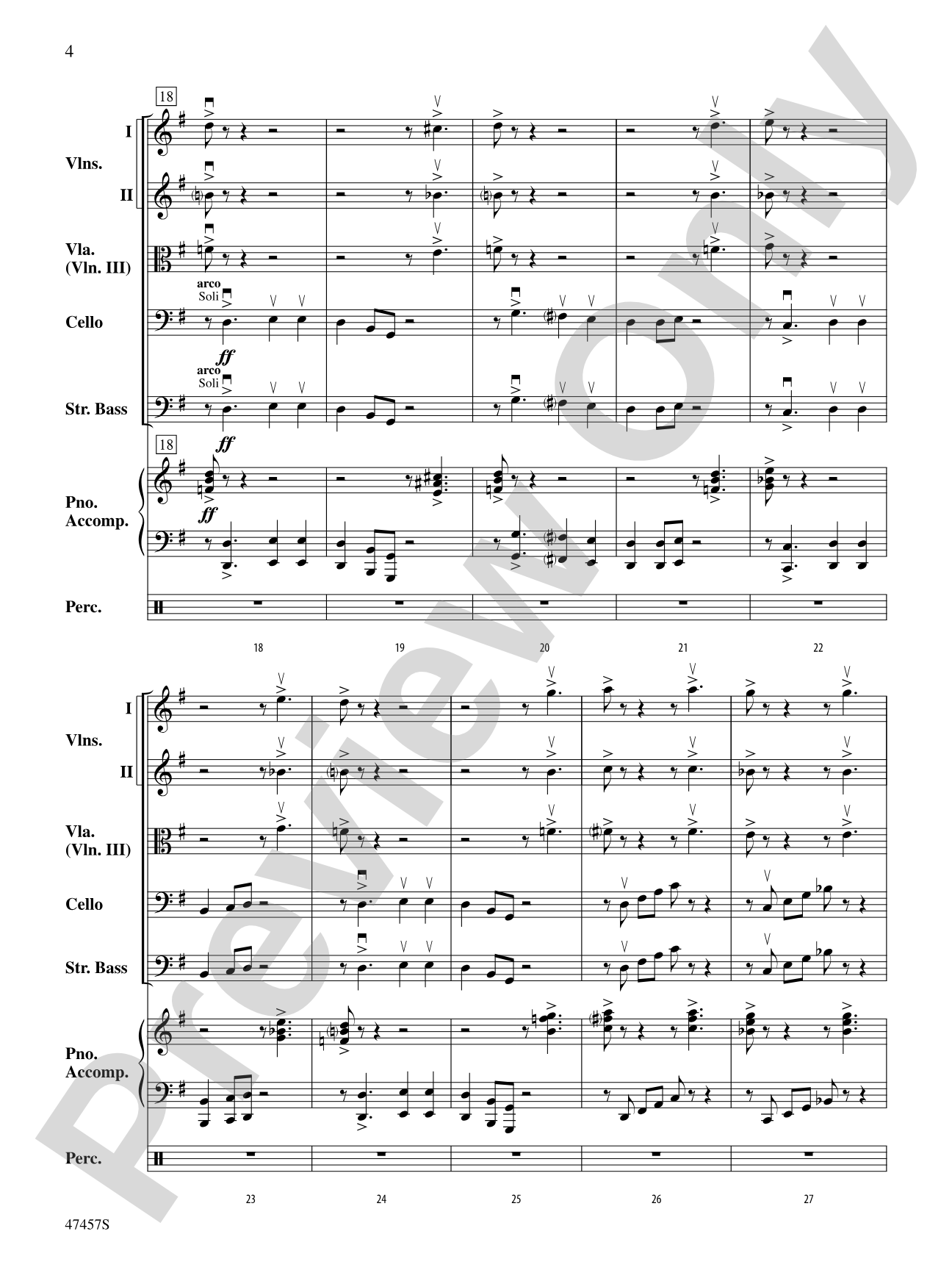 The 1812-Bar Blues: String Orchestra Conductor Score & Parts