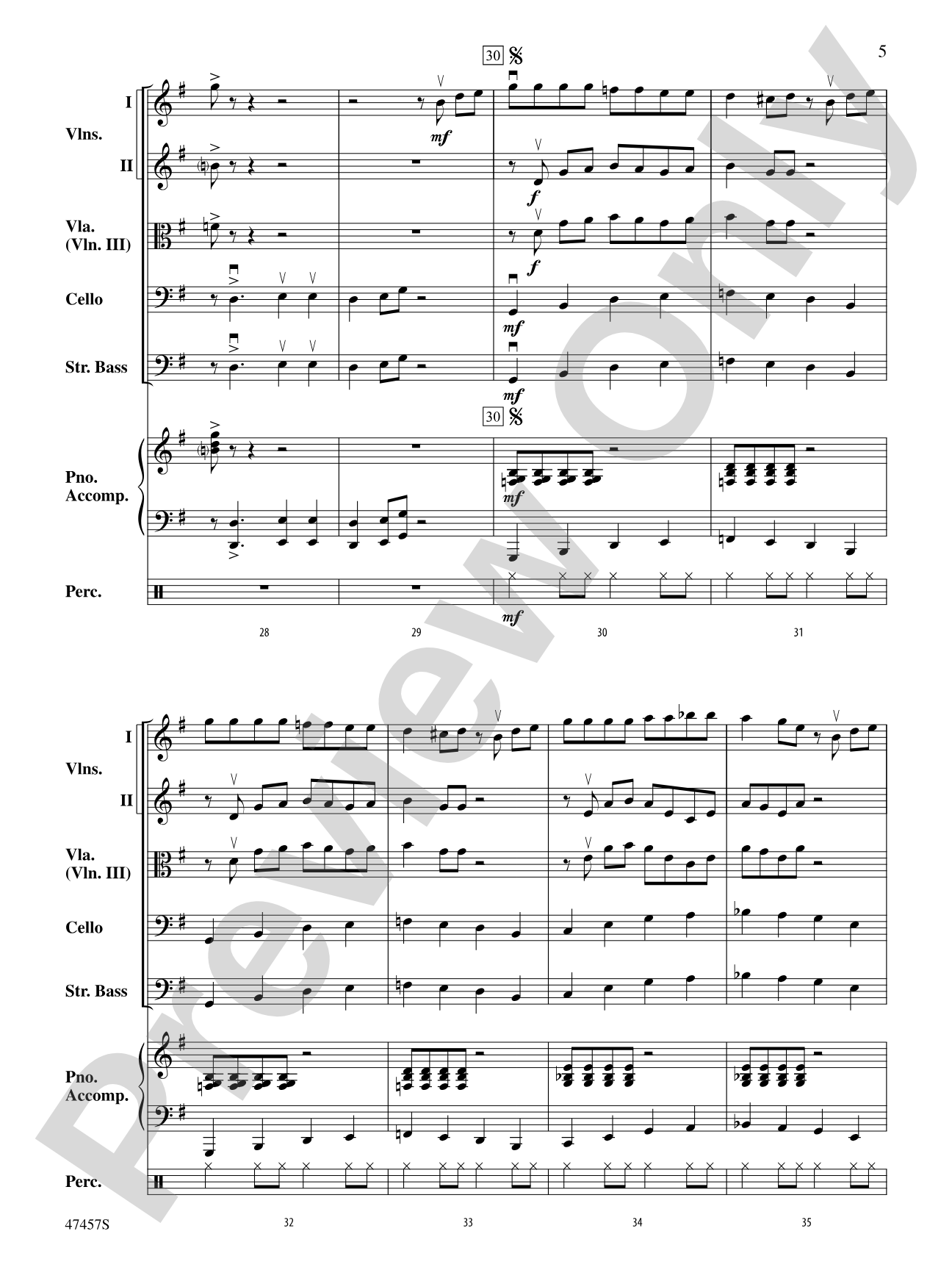 The 1812-Bar Blues: String Orchestra Conductor Score & Parts