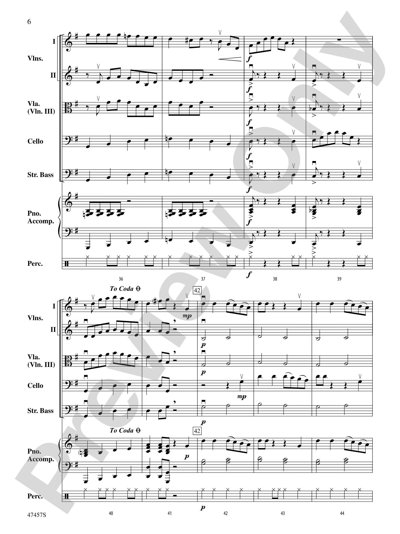 The 1812-Bar Blues: String Orchestra Conductor Score & Parts