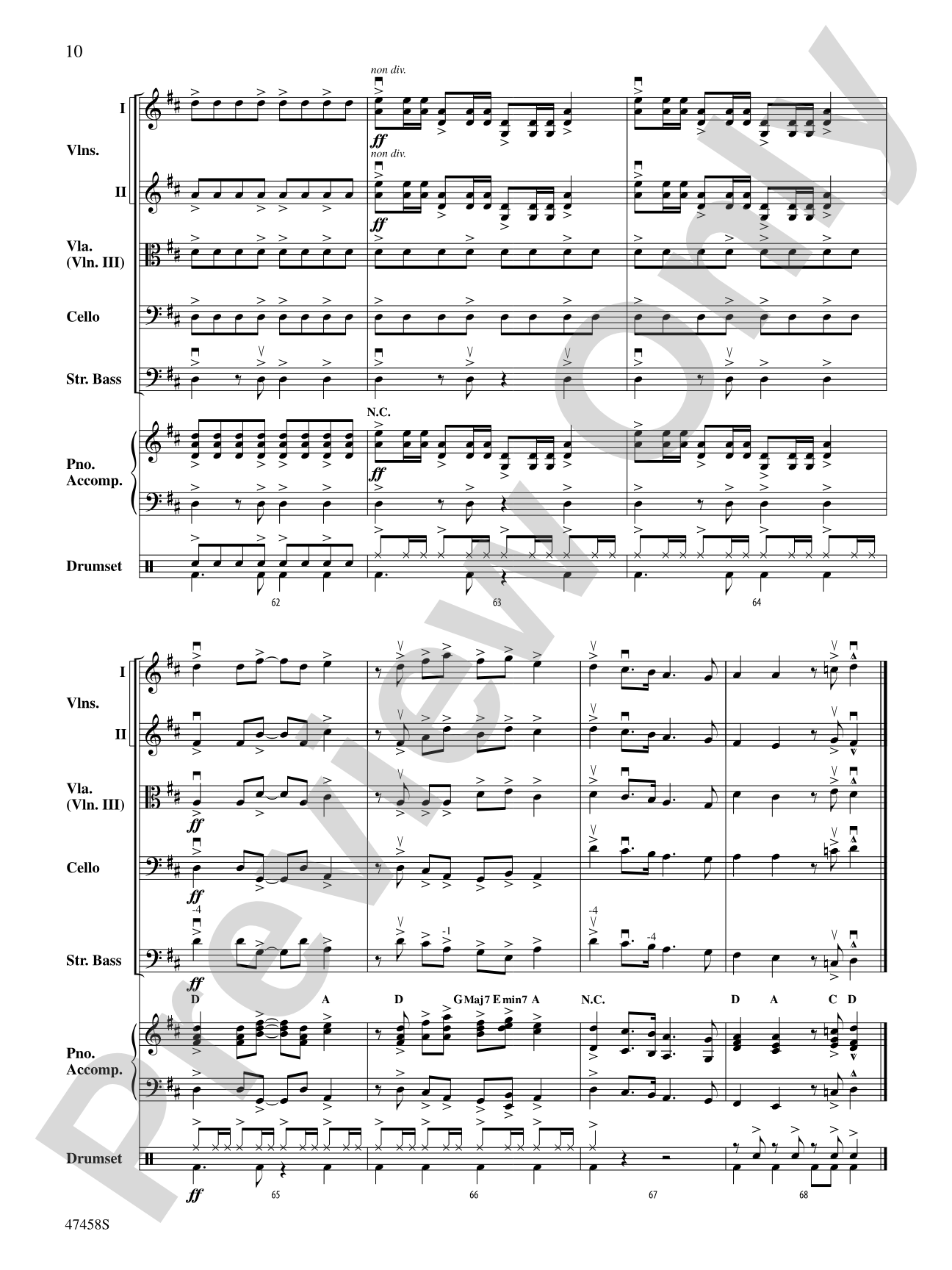 Hoedown at the Holidays: String Orchestra Conductor Score & Parts