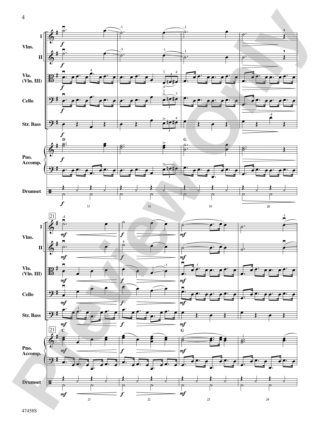 Hoedown at the Holidays: String Orchestra Conductor Score & Parts