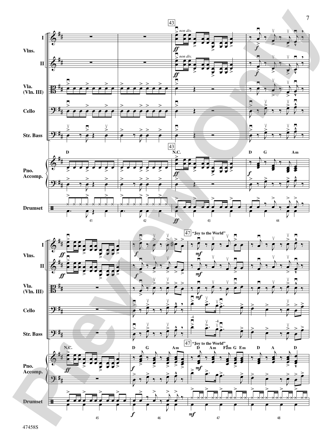 Hoedown at the Holidays: String Orchestra Conductor Score & Parts