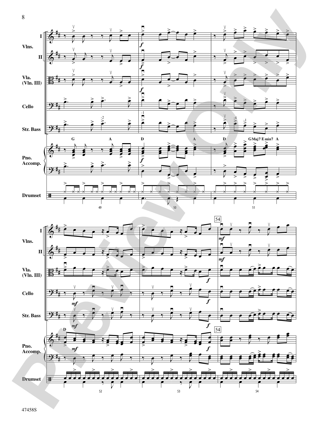 Hoedown at the Holidays: String Orchestra Conductor Score & Parts