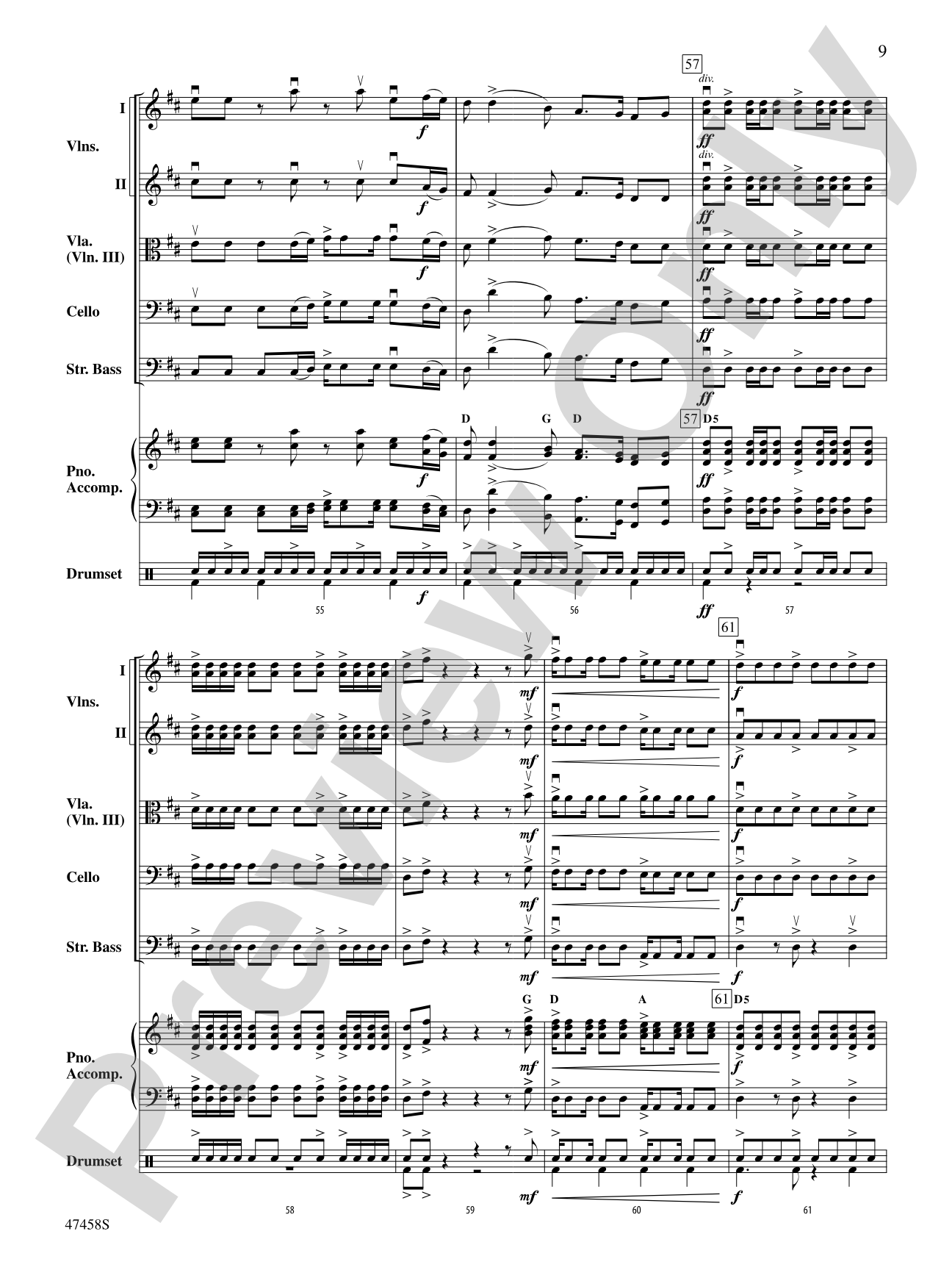 Hoedown at the Holidays: String Orchestra Conductor Score & Parts