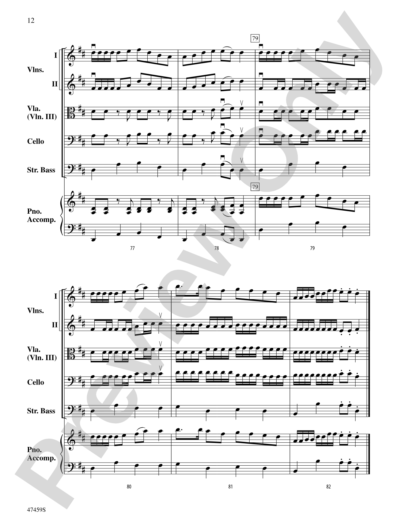When Robins Dance: String Orchestra Conductor Score & Parts