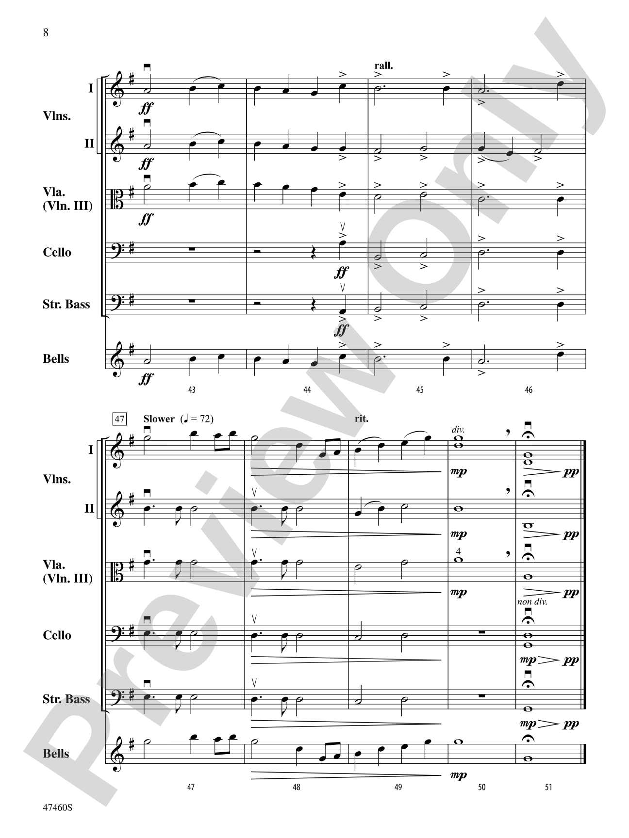 Eventide: String Orchestra Conductor Score & Parts