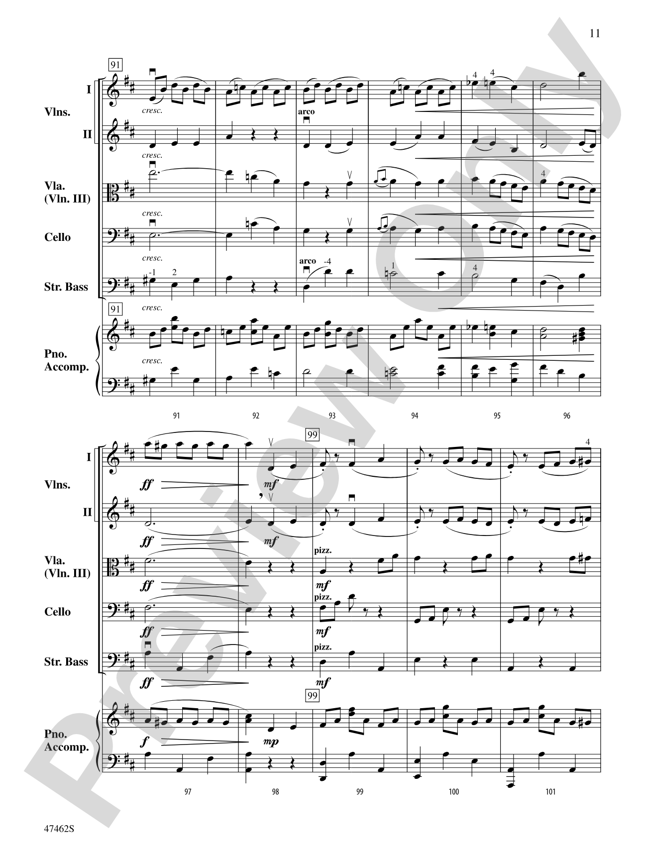 Rondino: String Orchestra Conductor Score & Parts
