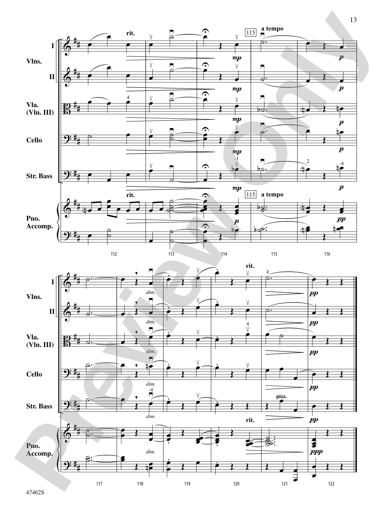 Rondino: String Orchestra Conductor Score & Parts