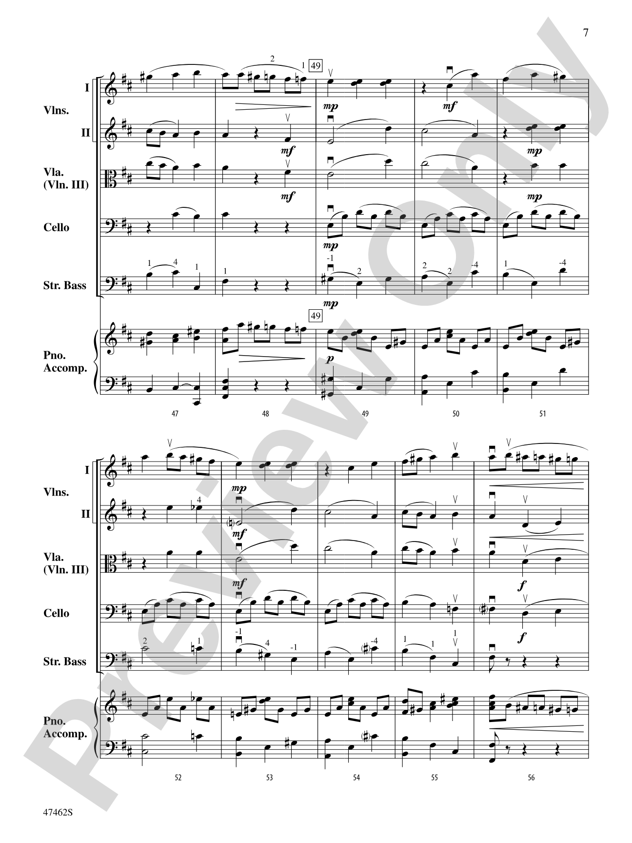 Rondino: String Orchestra Conductor Score & Parts